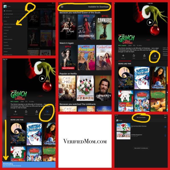 Netflix Download Graphic Tutorial