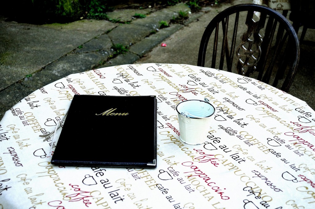 Menu on Table