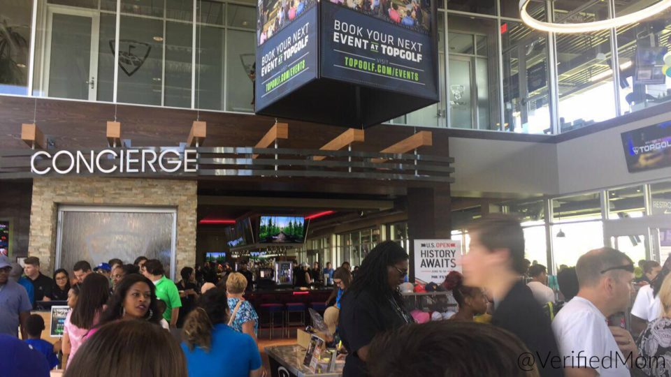 Topgolf Concierge and Bar Area