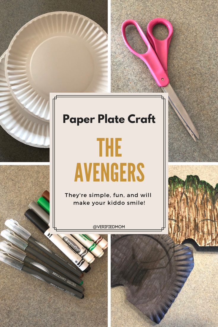 The Avengers Paper Plate Mask - Rainy Day Crafts